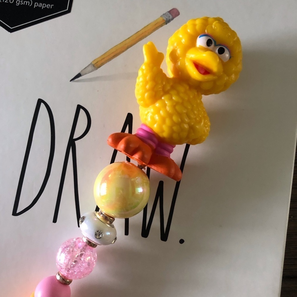Sesame Street: Big Bird handmade beaded pen